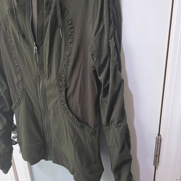 Lululemon Women’s Hunter Green Full-Zip Jacket – Size 8 – Activewe - Picture 8 of 14